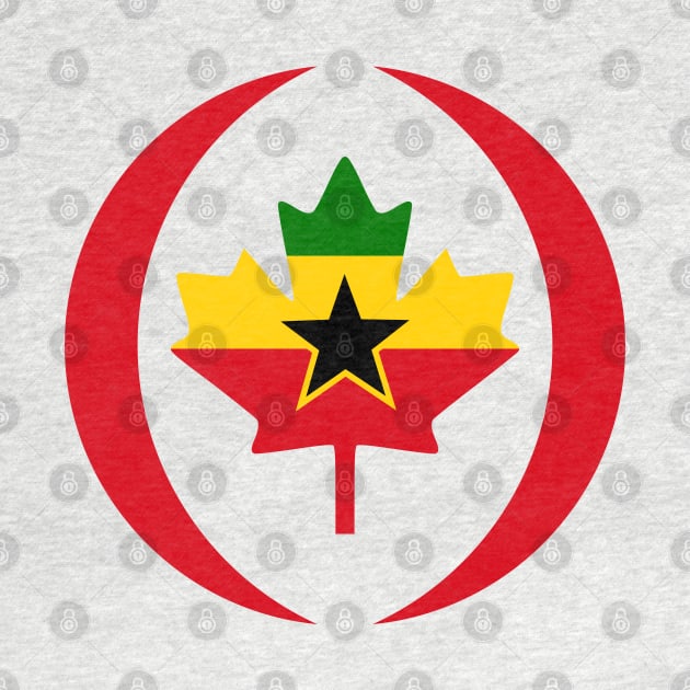 Ghanaian Canadian Multinational Patriot Flag Series by Village Values